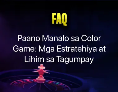 paano manalo sa color game paano manalo sa color game