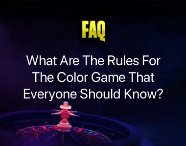 What Are The Rules For The Color Game What Are The Rules For The Color Game