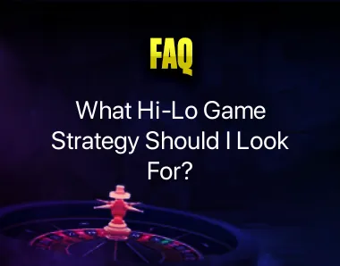 Hi-Lo Game Strategy Hi-Lo Game Strategy