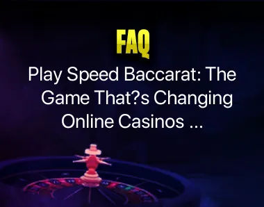 Play Speed Baccarat Play Speed Baccarat