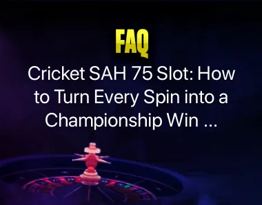 Cricket SAH 75 Slot Cricket SAH 75 Slot