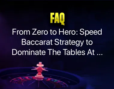 Speed Baccarat Strategy Speed Baccarat Strategy