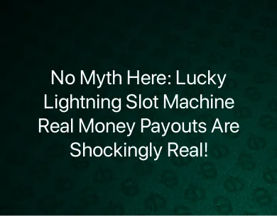 Lucky Lightning Slot Machine Real Money