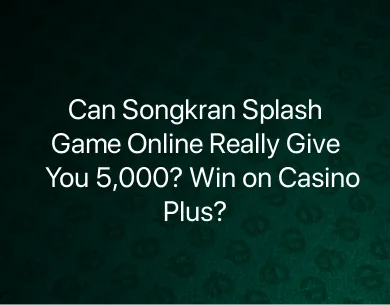 Songkran Splash Game Online Songkran Splash Game Online