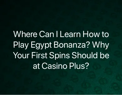 How To Play Egypt Bonanza