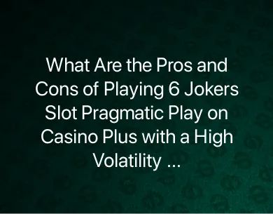 6 Jokers Slot Pragmatic Play 6 Jokers Slot Pragmatic Play